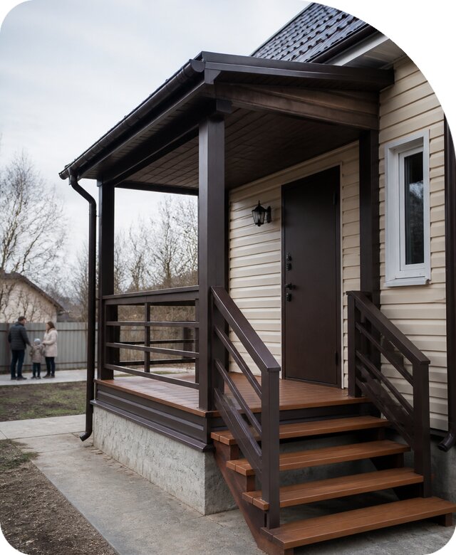 Заказать приставное крыльцо в Артёме по цене от 36285 р. | РадиДОМА-Арт